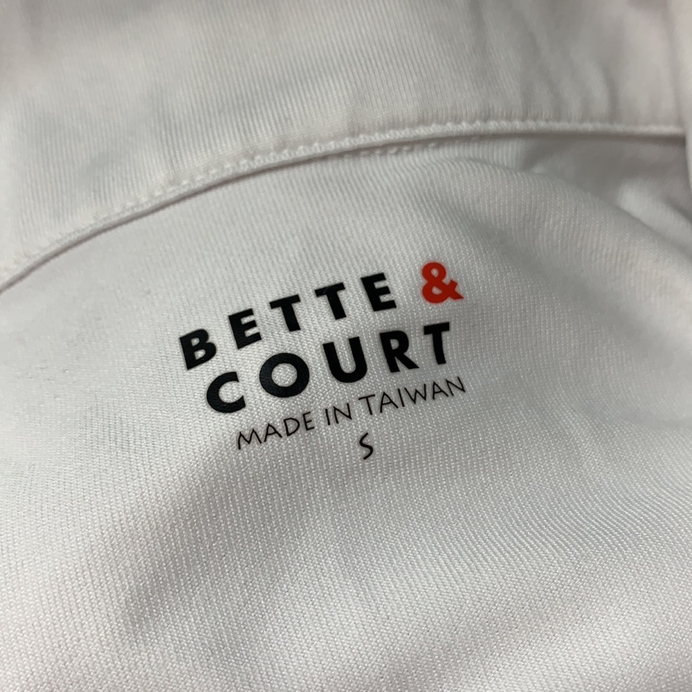 BETTE & COURT Sleeveless Performance Polo Top S - Picture 6 of 7